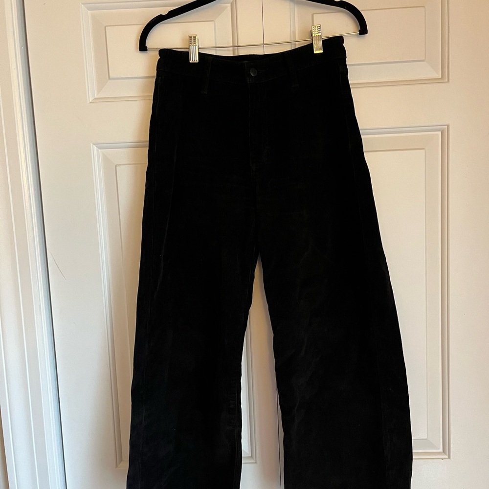 Joe's Jeans Black Wide Leg corduroys